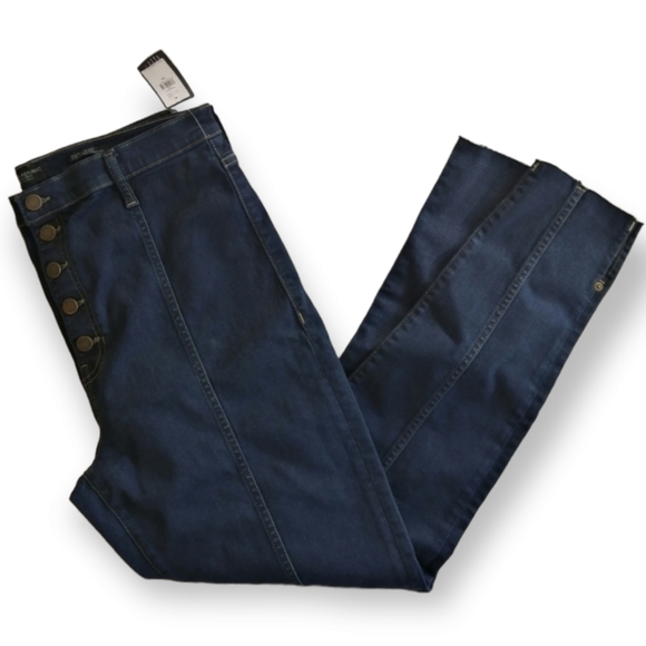 Banana Republic High Rise Skinny Ankle Crop Jeans NWT 2021 Size 32 Long - Picture 1 of 14